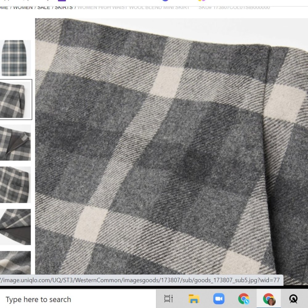 Uniqlo Plaid Miniskirt